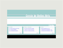 Tablet Screenshot of cerclebellesarts.com